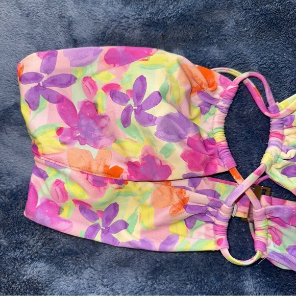 For Love and Lemons Cydney Bandeau Swim Top Large - Picture 4 of 6